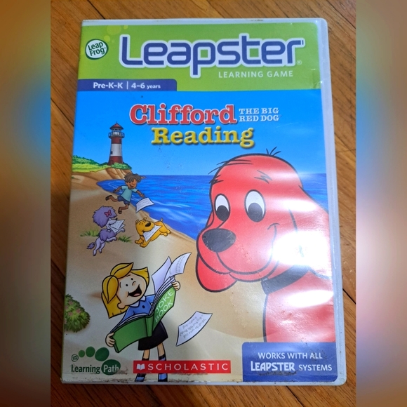 Leapster Clifford the Big Red Dog Reading Game - Picture 1 of 3